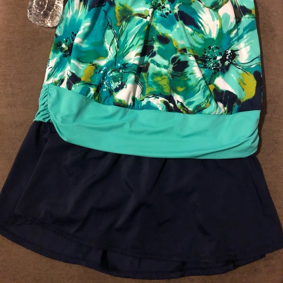 Beautiful One Piece Islander Swim Suit - Picture 2 of 5